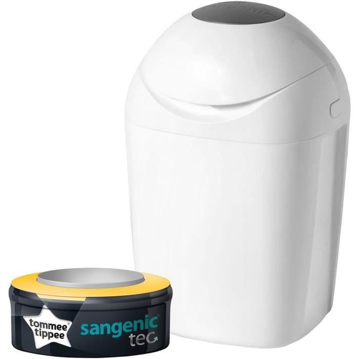 TOMMEE TIPPEE Sangenic Poubelle à Couches TEC - Blanche - Cdiscount  Puériculture & Eveil bébé