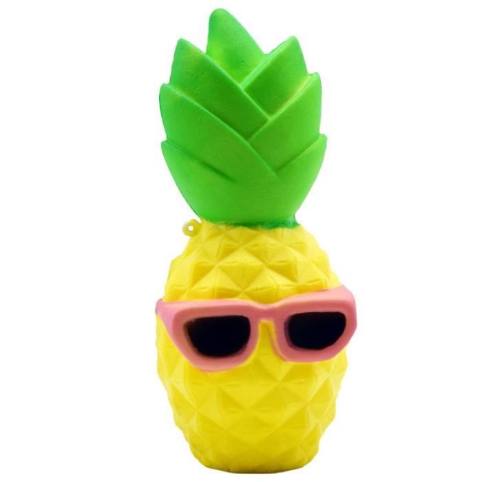 Squishy géant en forme de fraise, Jumbo Balle anti-stress, Jouet agité à montée lente, Jouet sensoriel à presser, Cadeau pour soulager l'anxiété des enfants et des adultes - France