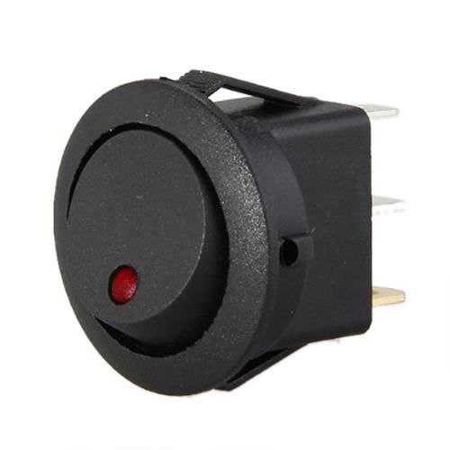 Lot De 5 Interrupteurs Bascule SPST 250V/3A - Noir, Neuf, Uxcell