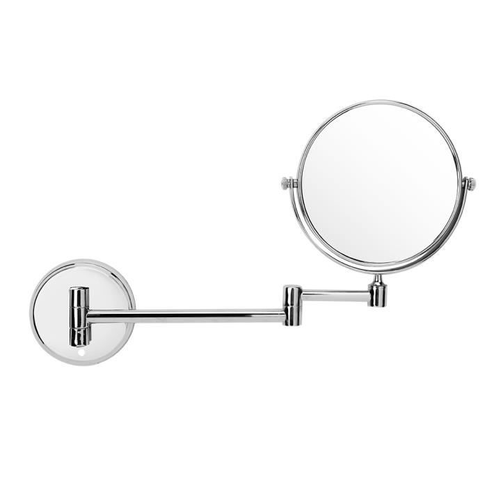 Miroir Déco Vintage Funerom - Miroir De Maquillage Murale Et Table Doré 28x24 Cm - Style Rétro Élégant