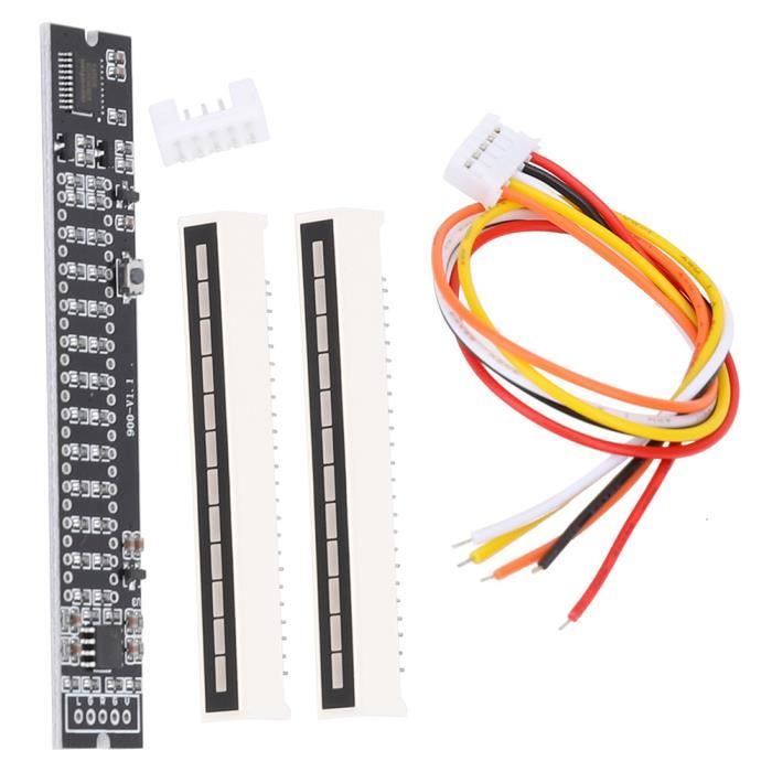 Module Audio Stéréo à Spectre Lumineux LED RGB – Indicateur De Niveau Sonore Musical (VU Meter) – Pour Ampli Ou Enceintes