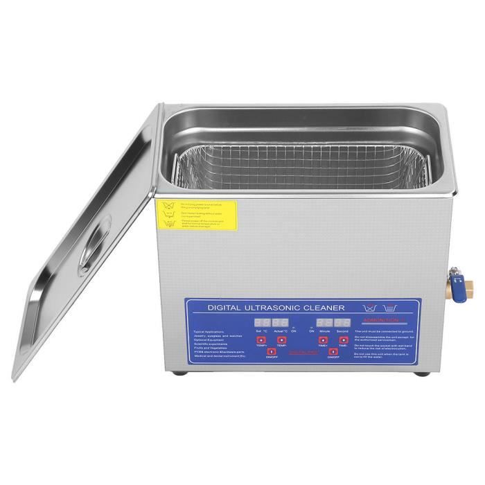 Nettoyeur à Ultrasons 400 Ml KECOOLKE - Minuterie Numérique, 5 Modes (180s/300s) - Pour Bijoux, Lunettes, Pièces, Outils