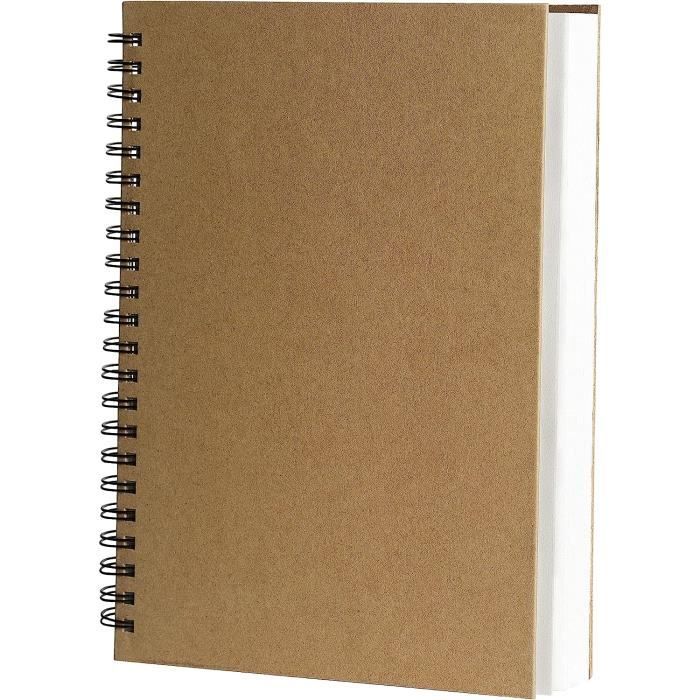 Carnet De Croquis A5 Kangaro - 80 Pages Papier Crème 140g - Couverture Rigide Noir - Idéal Pour Artistes Nomades
