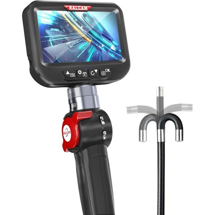 Caméra D'inspection Endoscope Articulée 4 Voies 360° HD 1080 - Neuf