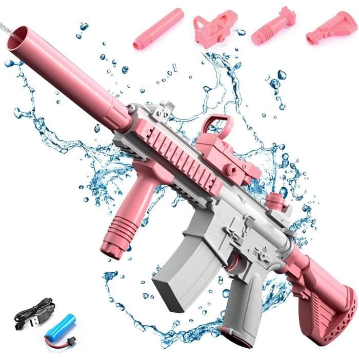 Pistolet à Eau Enfant 4 PCS - Canon à Eau En Mousse Puissant, Jet Longue Portée Jusqu'à 35 Pieds, Jouet D'Été Idéal