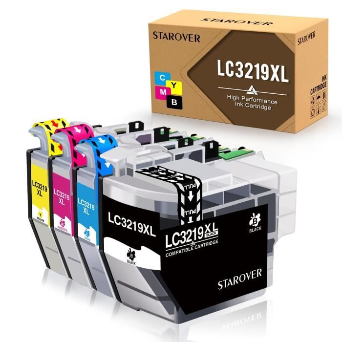 Tinta Compatible Brother J6930dw Juego De 4 Cartuchos De Tinta Compatible Para Impresoras Brother MFC-J5730DW Y J6930DW Brother Lc 3219xl