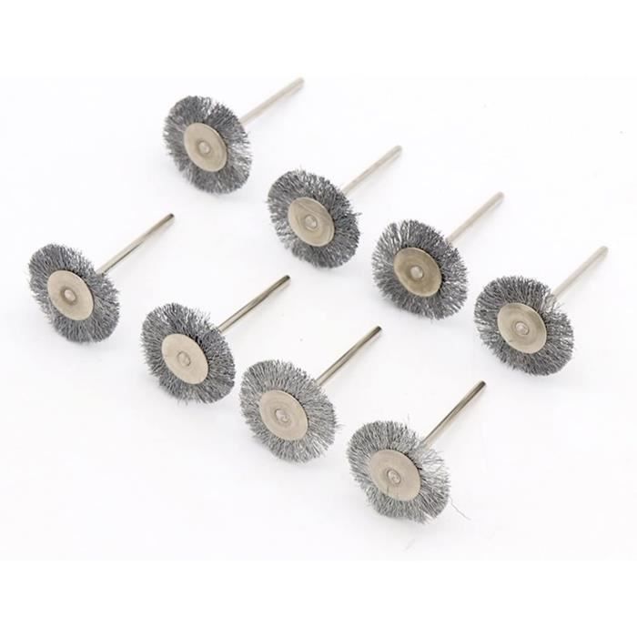 Lot De 45 Brosses Métalliques En Acier Pour Perceuse/outil Rotatif - Diamètres 5, 15, 25 Mm