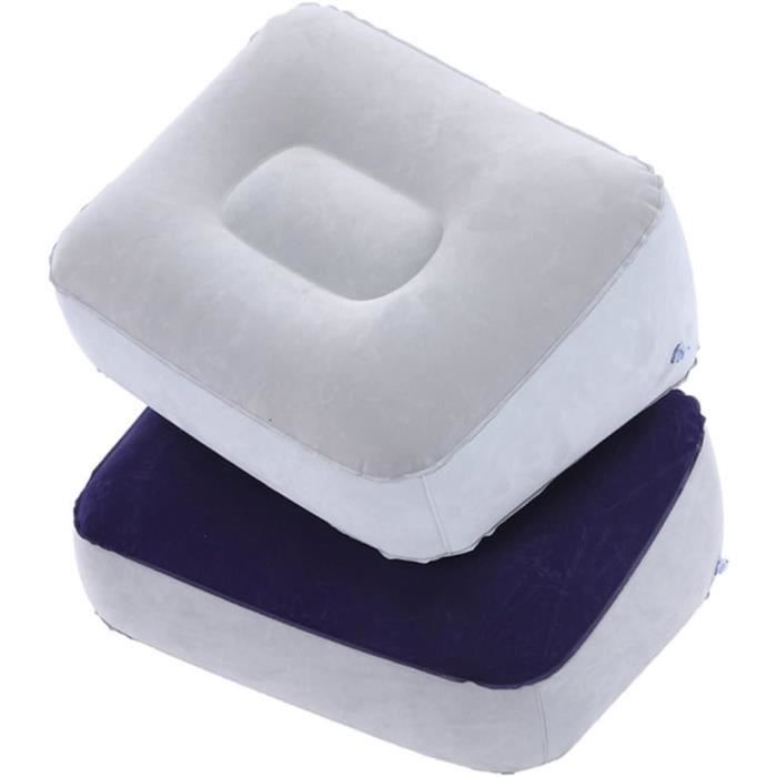 Lot de 2 coussins repose-pieds de voyage gonflables à hauteur réglable, lit d'avion à gonflage rapide pour tout-petits, coussin repose-pieds pour bureau, avion, train, voiture, maison (noir Lot de 2 coussins repose-pieds de voyage gonflables à hauteur réglable, lit d'avion à gonflage rapide pour tout-petits, coussin repose-pieds pour bureau, avion, train, voiture, maison (noir