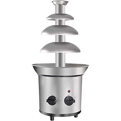 Fontaine à Chocolat 4 Étages En Acier Inoxydable - 190W, Capacité 1.2L - Pour Fêtes Et Réceptions