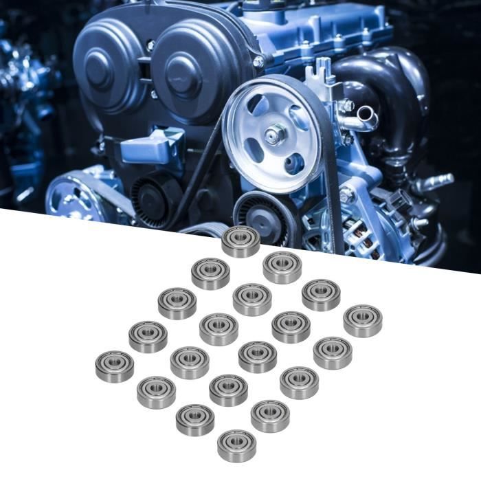 SOURCING MAP 5Pcs Roulement à Billes à Gorge Profonde 696Z Double