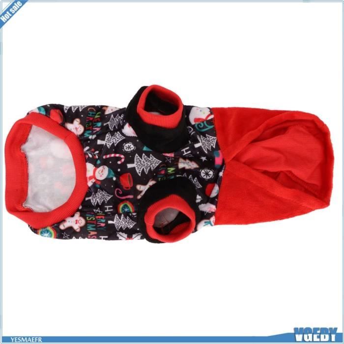 Comparer les prix de Sweat à capuche pour chien - VGEBY - Noël - Rouge - Peluche - Chaud