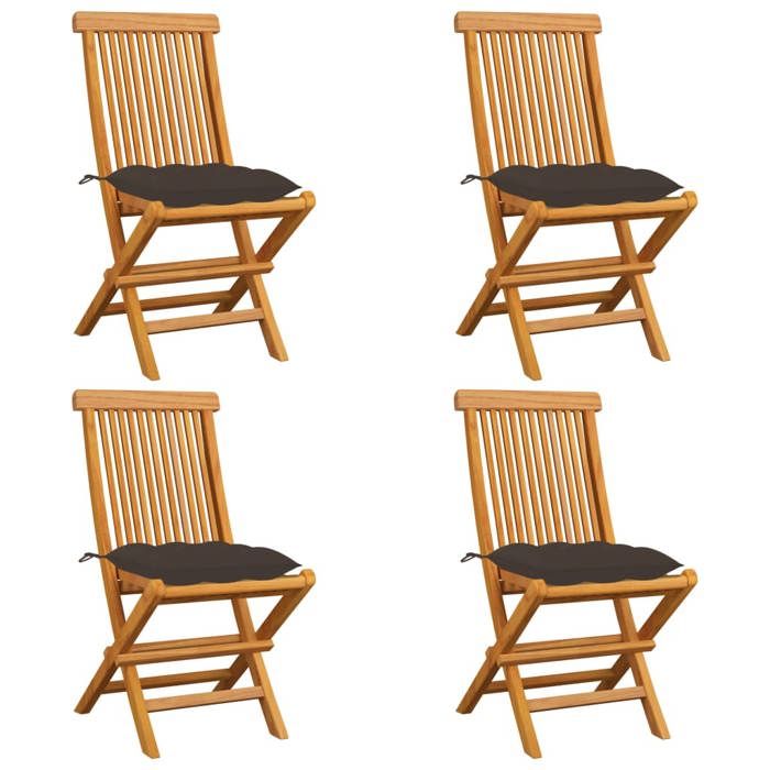 VidaXL Chaises pliables et coussins - vue 3