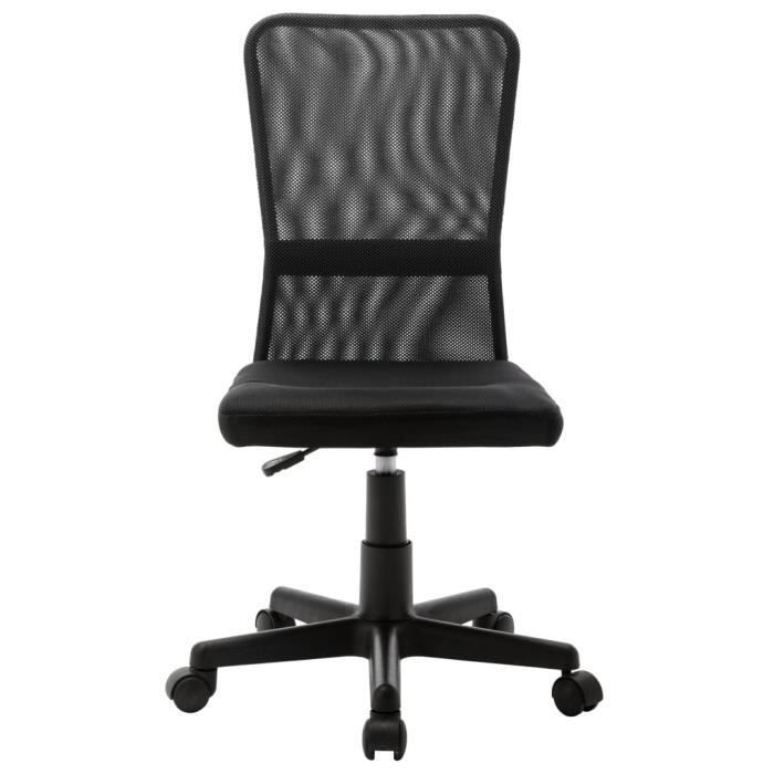 lessaisons chaise de bureau noir 44x52x100 cm tissu en maille 117221