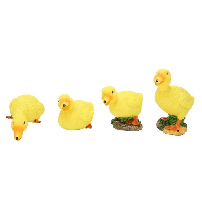 Statuette Canard En Bois Avec Foulard Et Bonnet - Déco Printemps/hiver, 43 Cm