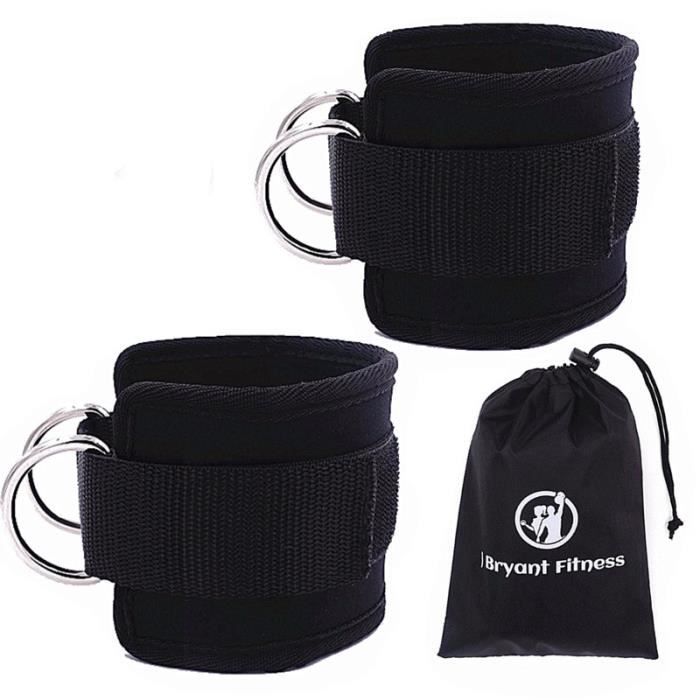 Paire De Sangles De Cheville Gym Reapers – Réglables, Taille Unique, Noir – Neuf