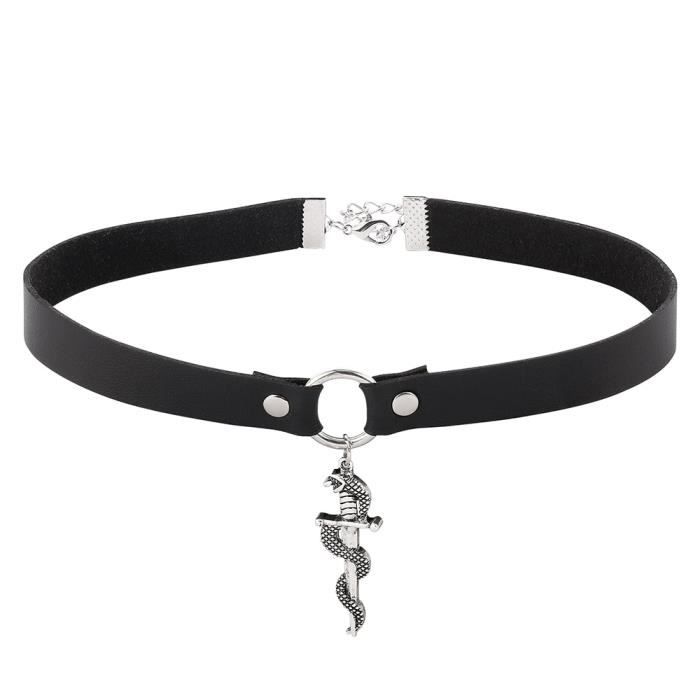Collier Tour De Cou Argenté Et Strass - Vintage - Sans Marque