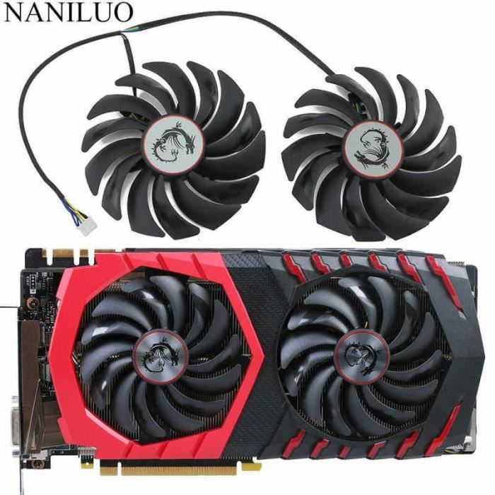 Refroidisseur Carte Graphique 2 Ventilateurs 90/92 Mm PWM - Montage Slot PCI, Câble Extension Inclus, Silencieux
