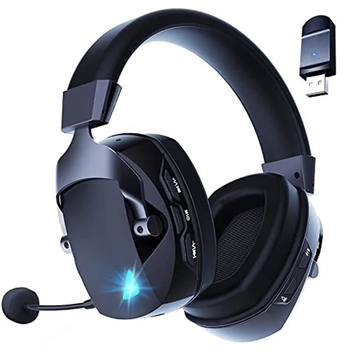 Casque Gaming sans Fil ZGEER avec Microphone Amovible, Bluetooth 2