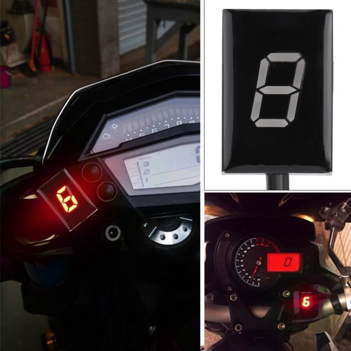 Indicateur De Vitesse LED Pour Honda Moto - Étanche, Affichage Rapport 1-6 - Compatible Multiple Modèles