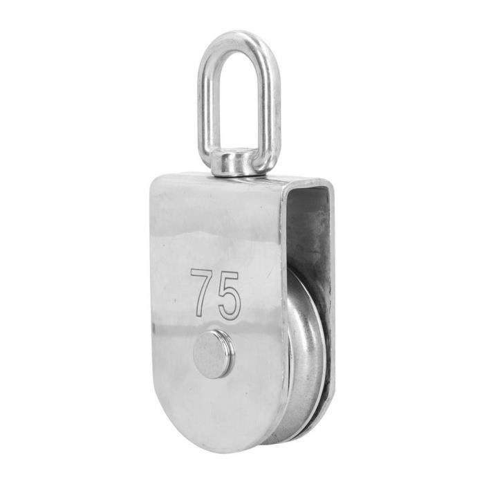 Poulie Pivotante En Alliage D'aluminium 26 KN - Pour Corde Jusqu'à 12 Mm, Rotation Fluide, Escalade, Levage, Transport