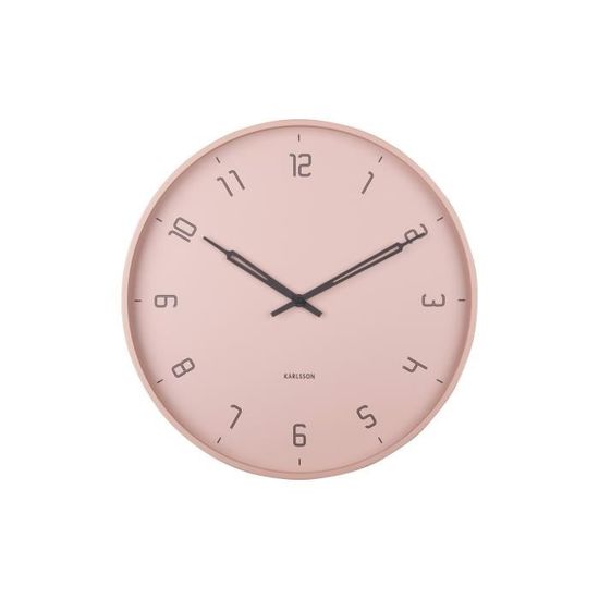 Horloge Murale Karlsson 9 Villes Métal Gris Design Vintage Rétro