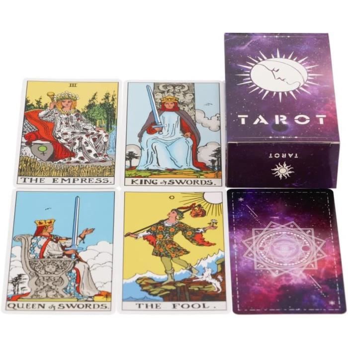 Wyspell Jeu de Tarot Étoile Bleue : Cartes de Tarot Inspirée du Ciel Étoilé avec Livre Guide Wyspell Jeu de Tarot Étoile Bleue : Cartes de Tarot Inspirée du Ciel Étoilé avec Livre Guide