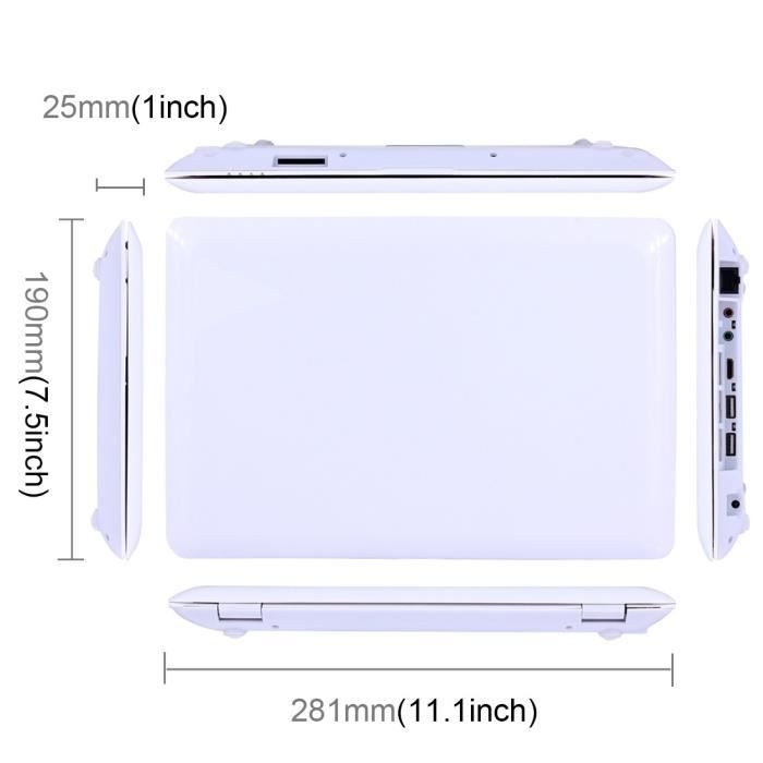 Netbook écran 10.1 pouces Android 5.1, Wifi,1