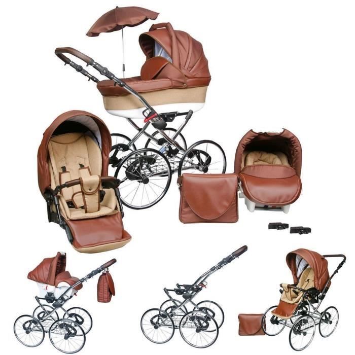 Poussette simili cuir deals
