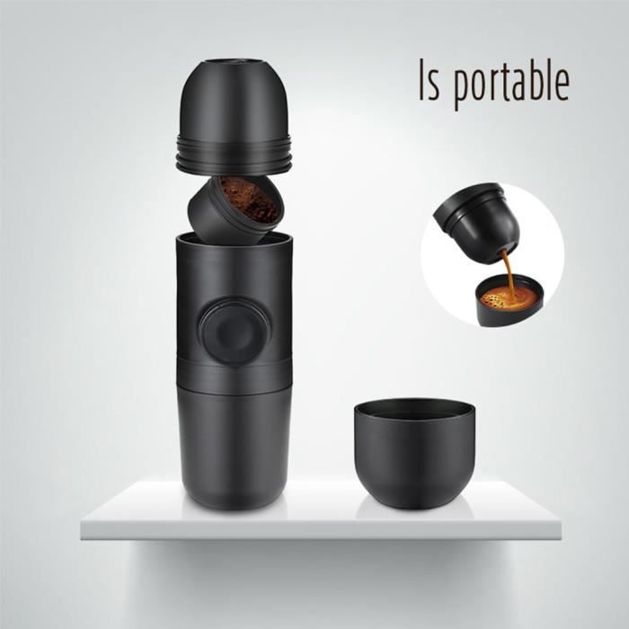 machine a café portable Inox ideal pour maison bureau camping
