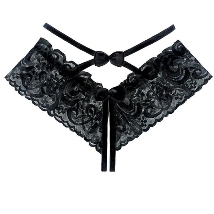 Culotte Dentelle Transparente String Basse Taille - 3 Pièces Féminines Confort Et Glamour