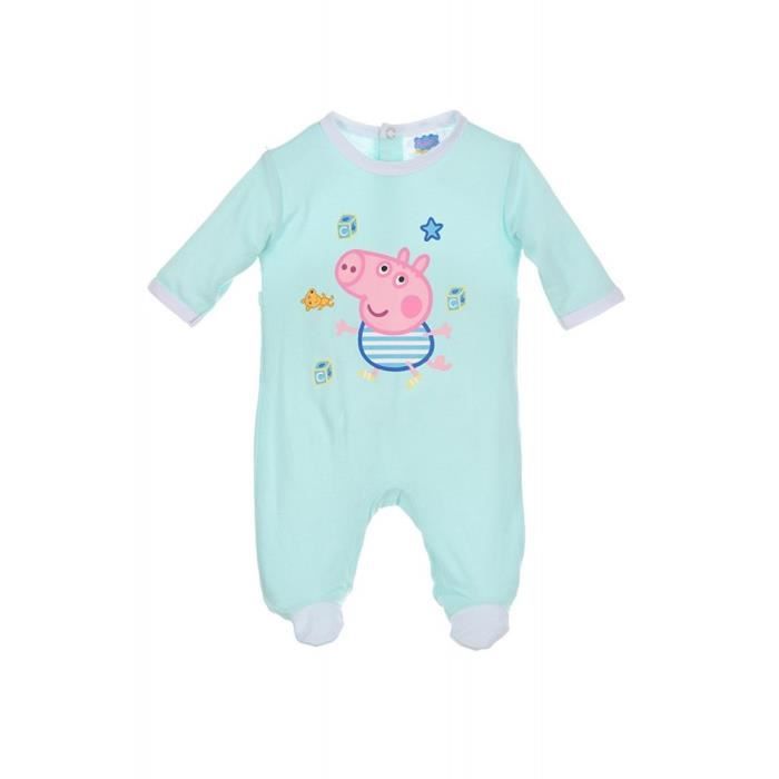 Peppa Pig Pyjama grenouillere bebe garcon Dors bien Lot de 3 3 mois Blanc Cdiscount Sante Mieux vivre