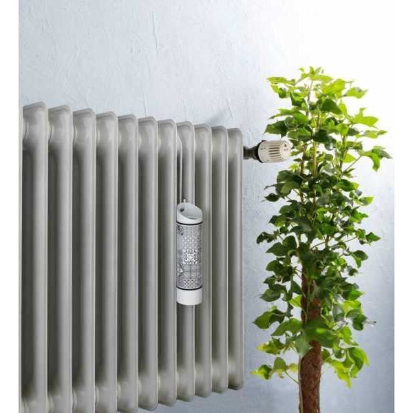 Saturateur radiateur Carreau de Ciment, humidificateur d'air à suspendre  avec crochet inclus, acier inox, Ø 5x20 cm, multicolore
