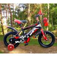 Vélo Motobike 16" pour enfant LIBERTE - Rouge - Freins avant et arriere a étrier - Pneus à air - 9.7 kg-2