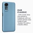 Coque pour Xiaomi Redmi Note 11 - Note 11S - Protection Silicone Liquide Ultra Slim Bleu-2