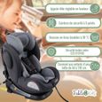 FableKids Siège auto pour enfants avec Isofix | 360° | siège pour enfants | groupe 0/1/2/3 0-36 kg | sécurité à 3 points | gris-2