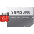 Samsung EVO Plus Micro SDXC 64 Go jusqu'à 100 Mo / s, Carte mémoire ( l'adaptateur SD) [Emballage gratuit Amazon Frustration]-2