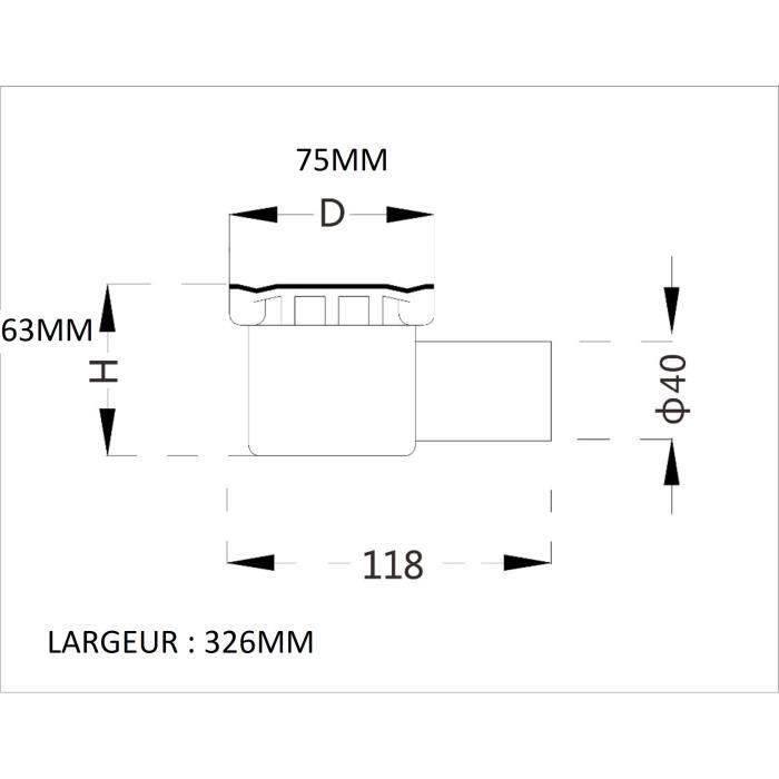 Sealskin Raclette douche de luxe 20x20.5cm avec crochet de paroi et crochet  à visser inox chrome - 369006418 