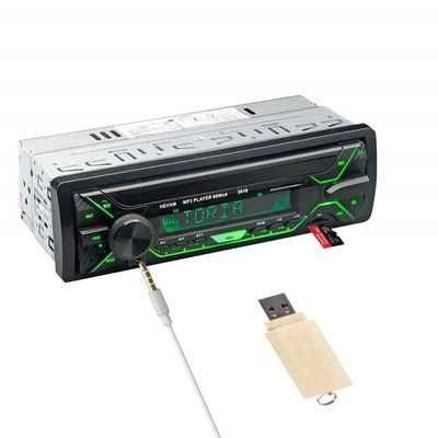 Autoradio Bluetooth USB, Lifelf Radio Voiture Récepteur avec Lecteur MP3  WMA FM Télécommande, Deux USB Port, Soutien iOS, Android (Non Lecteur