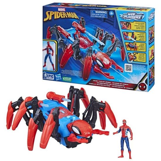 Marvel Spider-Man figurine articulée Spider-Man super lance-toile Deluxe,  33 cm Thwip Blast, autre costume et lance-toile au meilleur prix