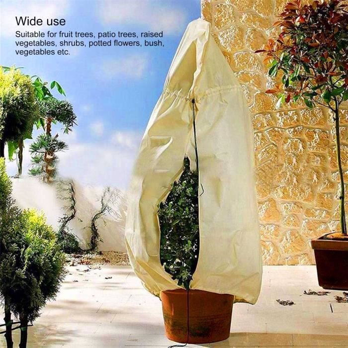 Couverture végétale hiver couverture chaude arbre arbuste plante sac de Protection  gel Protection pour cour jardin plantes contre le froid
