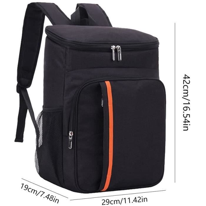 Sac à Dos Isotherme, 20L Sac Isotherme Repas Sac à Dos Glacière Double  Couches, Cooler Bag Sac à Déjeuner avec Doublure en A146 - Cdiscount Maison