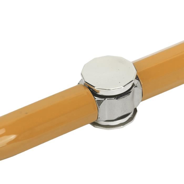 4 Stylos Bille Métallique Twist - Encre Noire - Cadeau Bureau/Hôtel (Noir, Or Rose, Or, Argent)