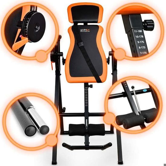 Table D'inversion Professionnelle 66fit™ – Soulage Le Dos Et étirements