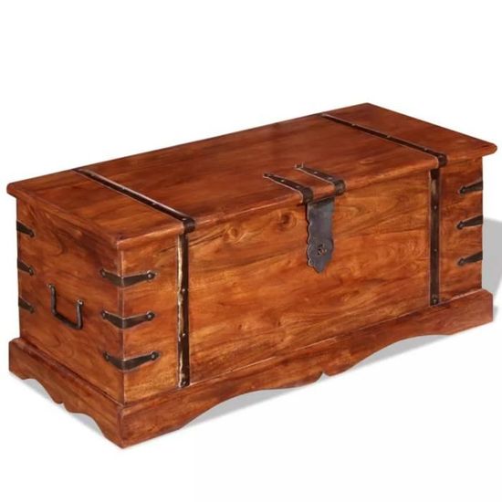 Coffre De Rangement Bois Massif Achat Vente Box Coffre