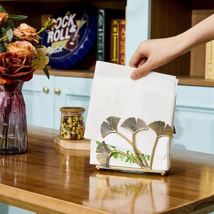 Porte-serviettes en papier en acier inoxydable, autocollant sous l