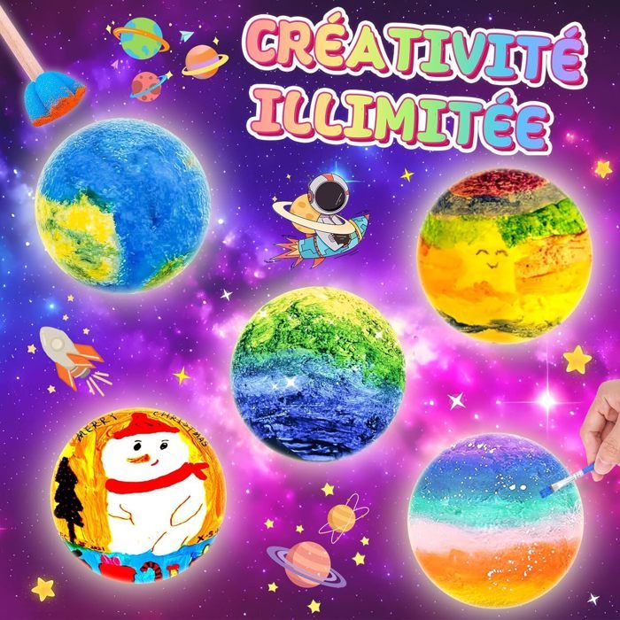 Kit Peinture Enfant, Peinture Lampe Halloween, Veilleuse De