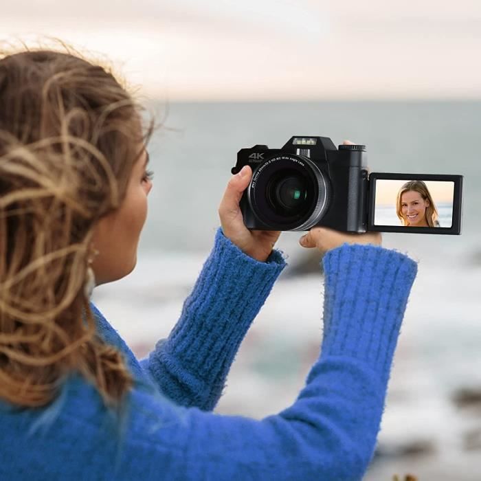 Appareil Photo Numérique Ade 4K 48MP - Zoom Optique 5x, Écran 3" Rabattable - Carte 32GB Incluse