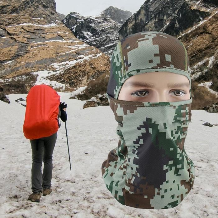 Masque complet léger chapeau cou capuche cagoule casque pour pêche escalade ski  hommes et femmes 04 gazechimp - Cdiscount Sport