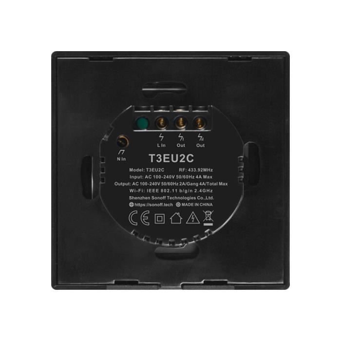 Télécommande Murale Tactile Dimmable pour Ruban/Spot LED Radio-Fréquence /  Alexa / Google Assistant P1