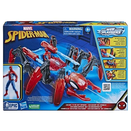 Jouet Garçon 3-12 Ans, ArcFlèche Spider avec Lumières LED Rouges & Bleues, Carquois Spider & Cible Toile Jeux d'Extérieur Enfant 3-12 Ans Cadeau Anniversaire 3 4 5 6 7 8 9 10